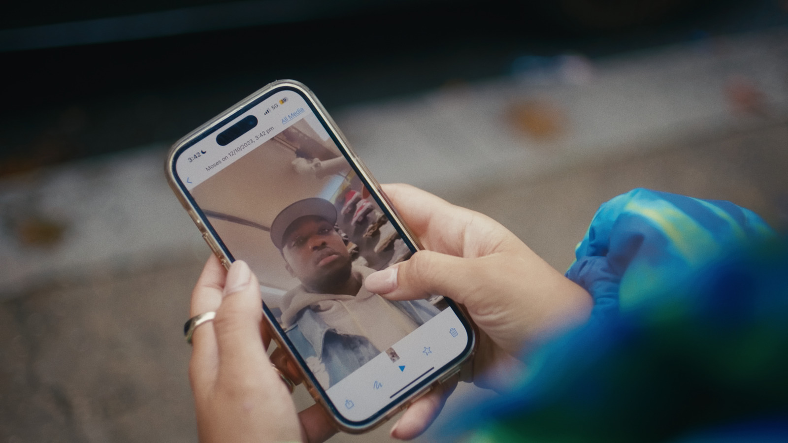 Meta × London Sneaker Club, commercial directed by Basma Khalifa. Colour grade by Anibal Castaño, Grade by Humans (still 4)