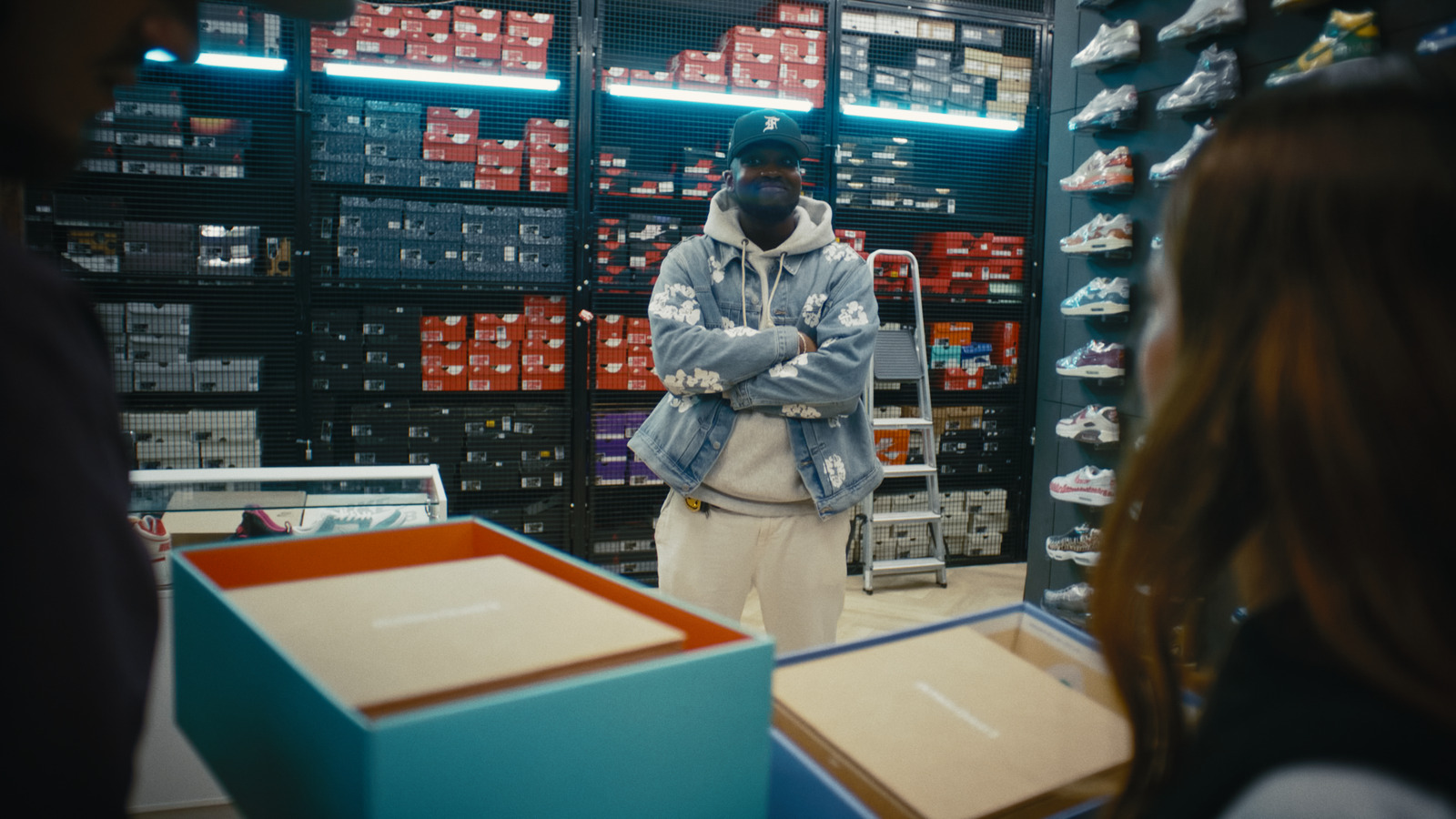 Meta × London Sneaker Club, commercial directed by Basma Khalifa. Colour grade by Anibal Castaño, Grade by Humans (still 8)