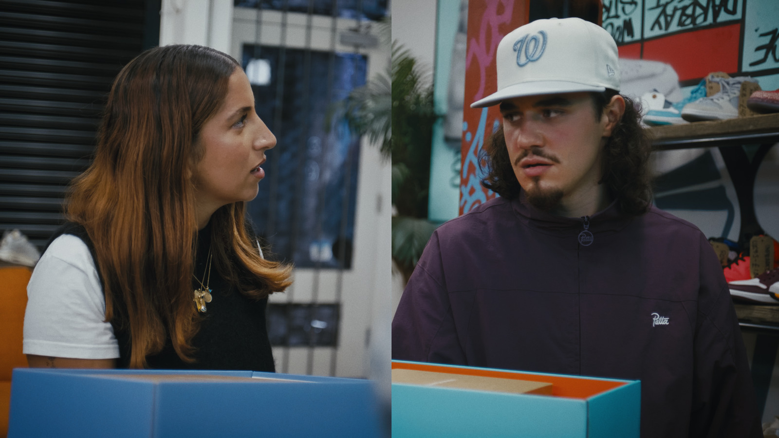 Meta × London Sneaker Club, commercial directed by Basma Khalifa. Colour grade by Anibal Castaño, Grade by Humans (still 14)