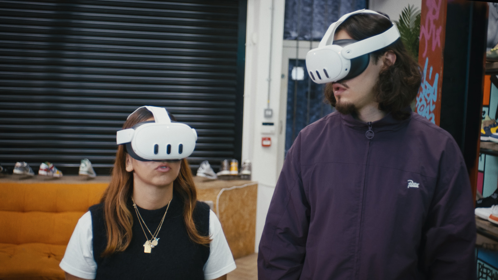 Meta × London Sneaker Club, commercial directed by Basma Khalifa. Colour grade by Anibal Castaño, Grade by Humans (still 15)