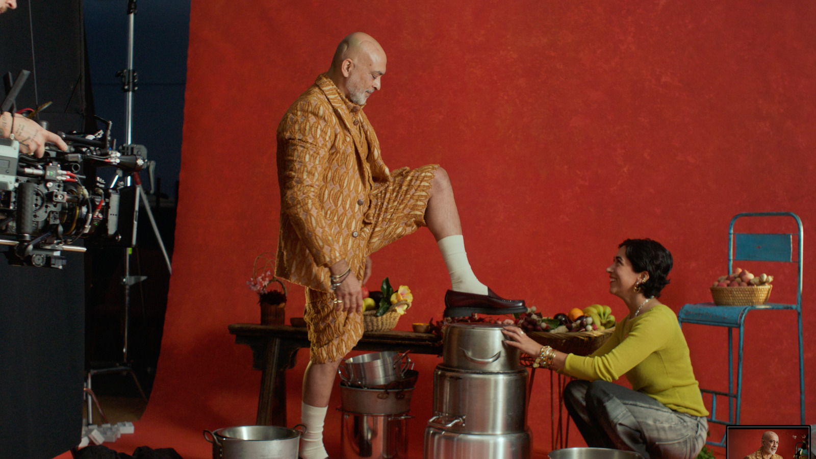 Tami Aftab & Tony, commercial directed by Emily McDonald for British Vogue × Pandora. Colour grade by Anibal Castaño, Grade by Humans (still 4)